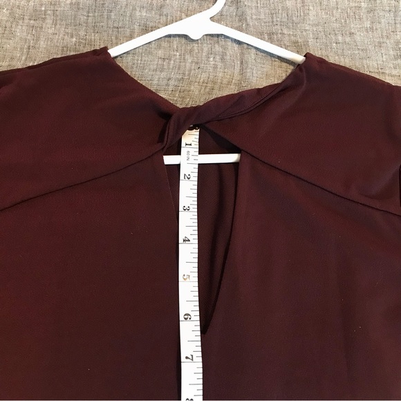 MARCIANO Dark Mauve Color Deep V Cut Body Suit - Picture 7 of 16